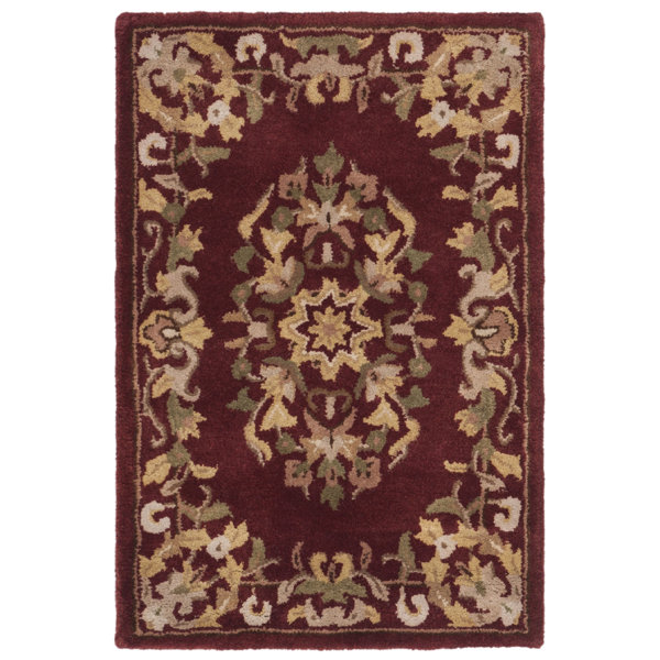 Astoria Grand Balthrop Handmade Wool Red Rug & Reviews Wayfair